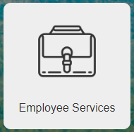 Image a screenshot of the Employee Services button in the Portal