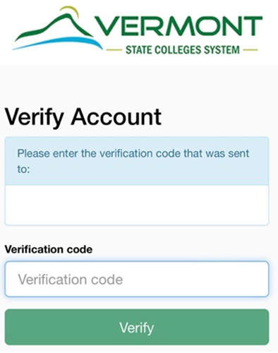 Screenshot showing an example of the verification page when the phone verification method is chosen.