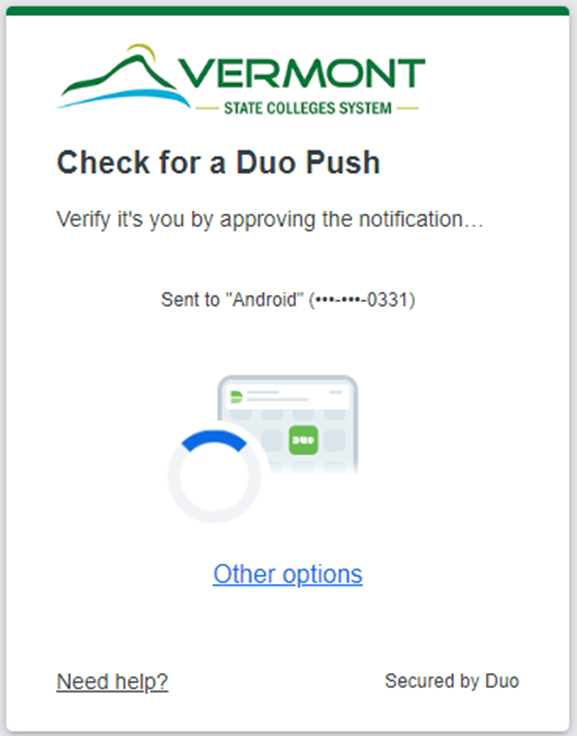 Duo Push prompt