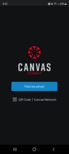 Canvas Find my school